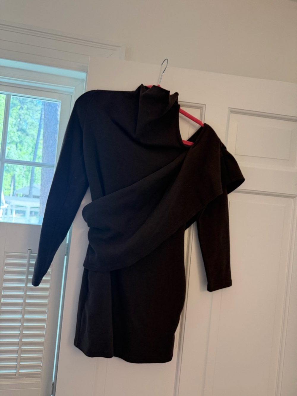 ASOS Brown Cold-Shoulder Mini Dress - Picture 3 of 5